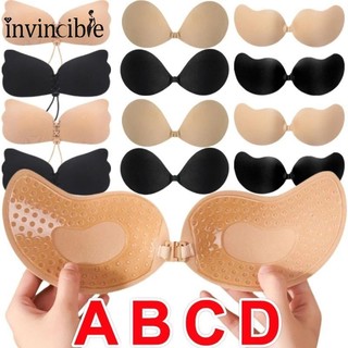 Siêu Mỏng Không Dây Lưng Áo Ngực Dính Silicone Push Up - Liền Mạch Vô Hình Dính Bralette Núm Vú Cover Thoải Mái Đồ Lót