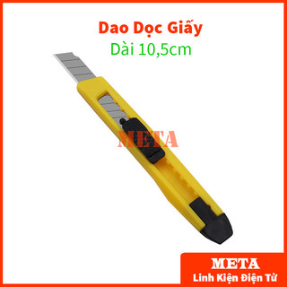 Dao dọc giấy bé màu vàng dài 10,5cm Siêu Rẻ - Dao Trổ