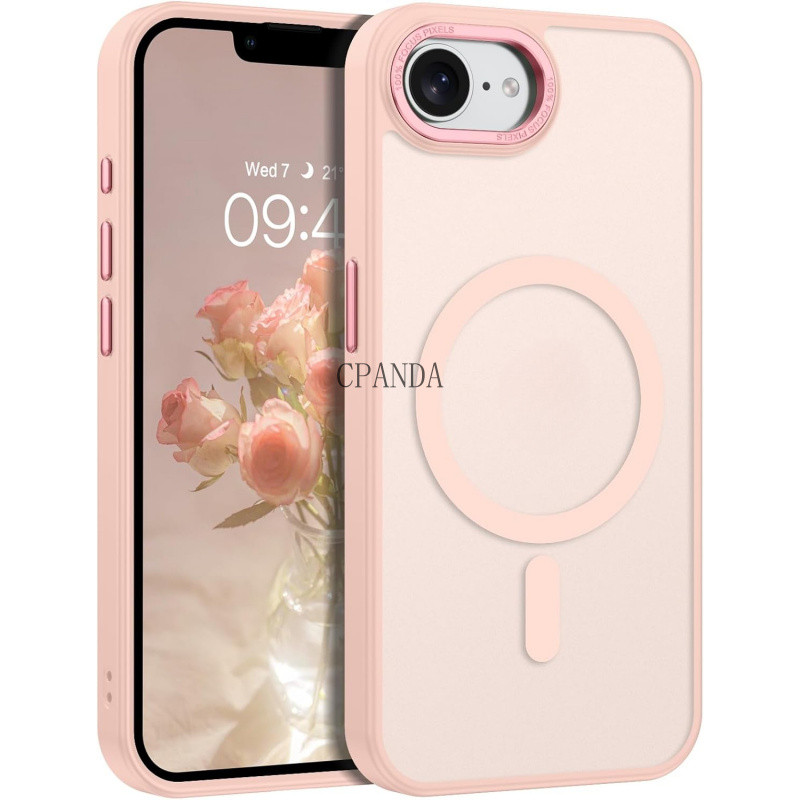 Dành Cho iPhone 16e, iPhone SE 4 2025 Vỏ Điện Thoại Từ Tính Mờ Mờ Mờ Mỏng Chống Sốc Nam Nữ Vỏ Bảo Vệ