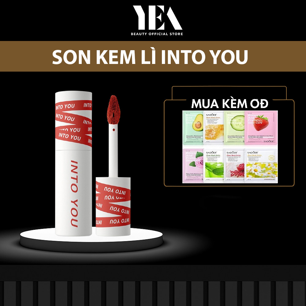 Son Lì Into You kem lì bùn môi Into You Em08 EM23 không trôi chính hãng bền Làm Đều Màu Môi YEN BEAU