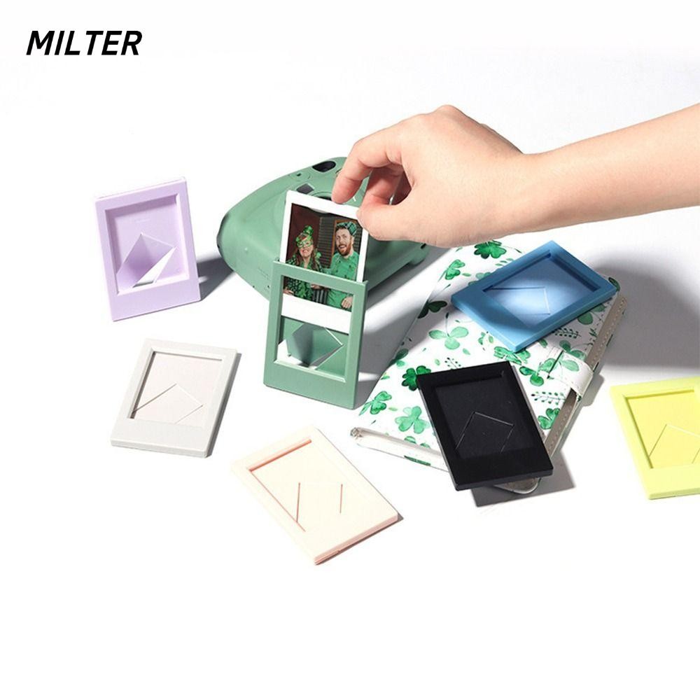 Khung ảnh Mini MILTER Fujifilm Instax, Khung phim Mini dọc đầy màu sắc, Máy ảnh phim tức thì trang trí máy tính để bàn 3 inch sáng tạo