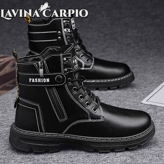 Lavina Carpio Nam Cao Cấp Mới Giày Bốt Martin Hợp Thời Trang Đa Năng Bảo Hộ Lao Động Đế Dày Giày Bốt Ngắn
