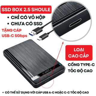  Box ổ cứng 2.5 hộp đựng ổ cứng 2.5 ShouLe Sata 2.0 3.0 type c-Dùng cho HDD SSD-Chính Hãng-KSS 