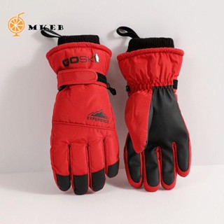 Găng Tay Trượt Tuyết MKEB, Giữ Ấm Màn Hình Cảm Ứng Găng Tay Trượt Tuyết, Mềm Chống Gió Chống Thấm Nước Làm Dày Găng Tay Đi Xe Đạp Đi Bộ Đường Dài
