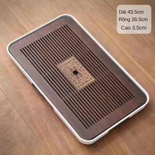  Bàn Trà Melamine Bằng Tre Kiểu Nhật Khay Trà Bộ Trà Kungfu Phụ Kiện Trà Đạo Khay Nhỏ Đựng Nước 