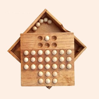Tmoy Người Lớn Cổ Điển Đồ Chơi Giáo Dục Châu Âu Board Game Cờ Tướng Đơn Peg Solitaire Di TCS