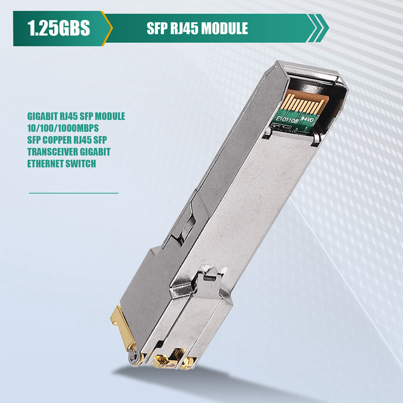 Mô-đun Gigabit RJ45 10 / 100 / 1000Mbps Bộ thu phát đồng RJ45 Công tắc Gigabit Ethernet