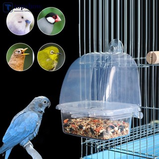 Topshow Lồng Chim Ăn Vẹt Chim Treo Nước Bát Dù Ăn Hộp Thú Cưng Lồng Nhựa Thực Phẩm Hộp Đựng Chim Đồ Dùng E2I7