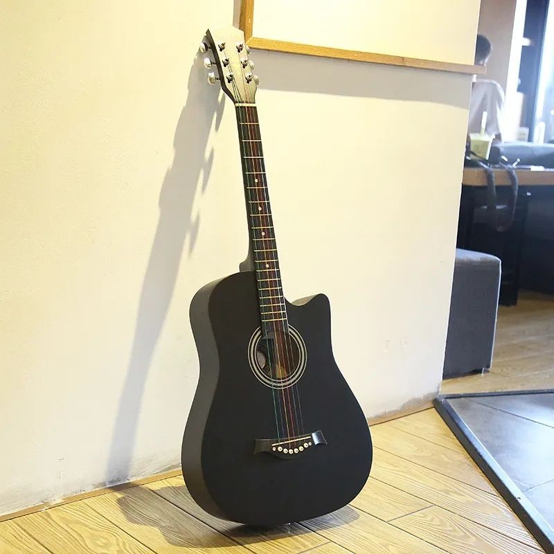 Đàn ghi ta mộc Đàn ghi ta gỗ dán dân gian 38 inch cho người mới bắt đầu nhạc cụ ghi ta người lớn luy