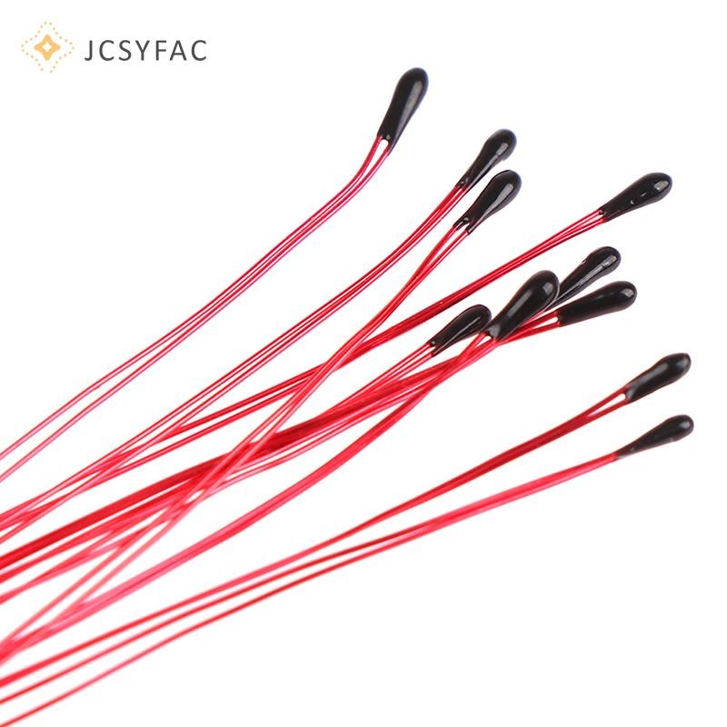 JCSYFAC 10 CÁI Điện trở nhiệt điện trở NTC MF52B 10K 100K Đầu dò Dây đeo B3470 B3380 B3950 B3435 B 4