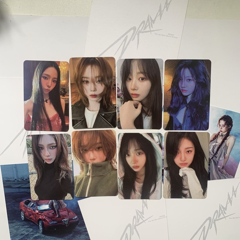 Aespa Mini Album Thẻ Aespa drama Mini Tím Phiên Bản Album Thẻ Ảnh Lỗi #MI57EN#