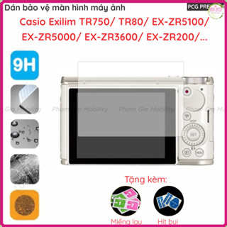   Mua 1 tặng 1  Dán cường lực màn hình Casio Exilim EX TR750  TR80 ZR5100  ZR5000 ZR3600 ZR200 ZR300 ZR1800 ZR1000 ZR50 