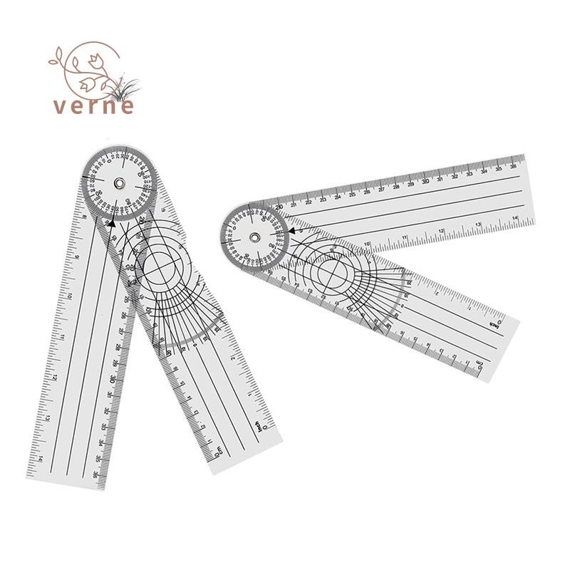 4 miếng Goniometer Vật lý trị liệu xoay 360 độ Máy hút vật lý trị liệu PVC cho vật lý trị liệu, trị 