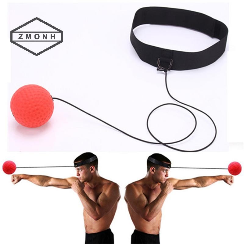 Zmonh Boxing Reflex Ball Head-mounted Sanda Training Hand Eye Reaction Gym Sandbag Muay Thai Boxeo F
