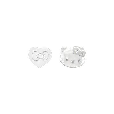Bông tai Bạc PNJ ❤️ HELLO KITTY 0000W000121