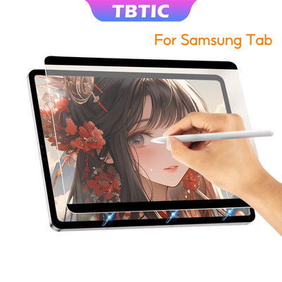 TBTIC Từ Matte Giấy Như Tấm Bảo Vệ Màn Hình Cho Samsung Tab S11 S10 S9 S8 S7 FE A11 A9 Plus A8 A7 S6 Lite P620 P625 12.4 11 10.5 10.4 8.7 Inch