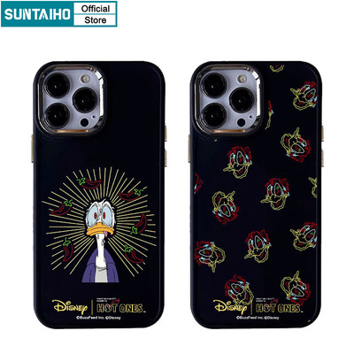 Suntaiho Ngộ nghĩnh Sáng Tạo Vỏ Donald Họa Tiết Vịt Ốp lưng Iphone 16 15 14 12 13 11 Pro Max IP 7 8 Plus Iphon X Xs XR Xs Max Silicon Mềm Cao Cấp Chống Sốc Ốp Lưng