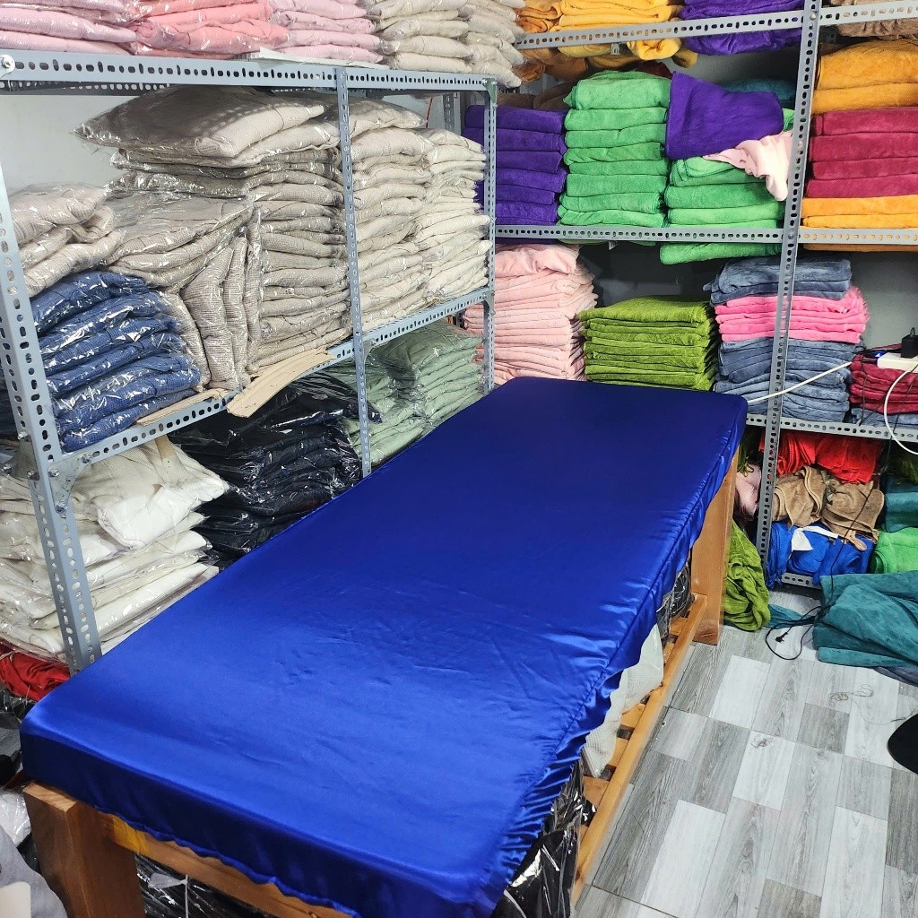 GA BỌC NỆM SPA - Ga Bọc Giường Gội - Ga Bọc Nêm 1mx2m - Chất Liệu LỤA mềm mịn mát - CÓ LỖ