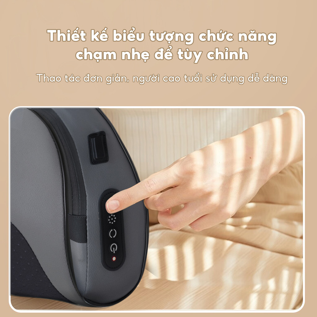 Gối Massage Hồng Ngoại Bomidi MP1 Pro Gối MatXa Cổ Vay Gáy 3 chế độ, xoay 2 chiều  đỡ mệt hiệu quả. | BigBuy360 - bigbuy360.vn