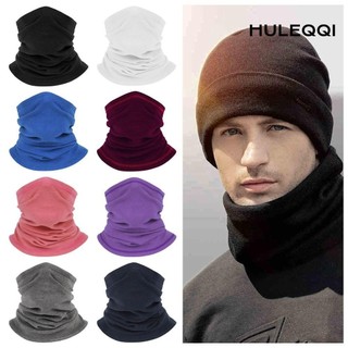 Mũ len HULEQI, Ống cổ lông cừu ấm áp lông cừu cực, Khăn quàng cổ thể thao đa chức năng giữ nhiệt mùa đông