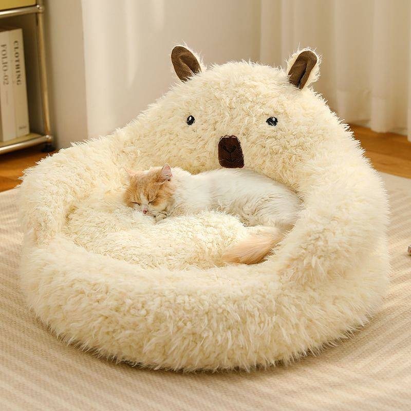 Cat Nest Winter Warm Winter Kennel Thickened Cat Pet Mat Large Dog Puppy Sofa Teddy Sleeping Bed 1nb
