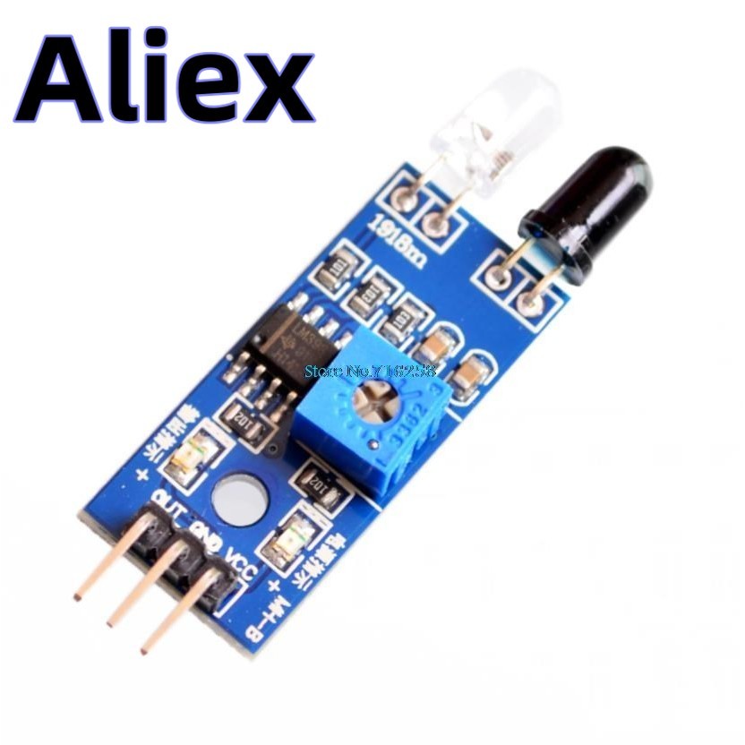 Mô-đun cảm biến tránh chướng ngại vật hồng ngoại hồng ngoại Robot ô tô thông minh Quang điện phản qu