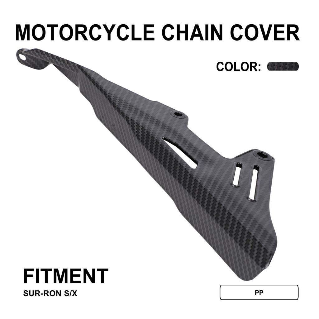 Electric Bike Chain Guards Carbon Fiber Pattern Chain Cover Protector Plastic for Sur Ron Surron Lig