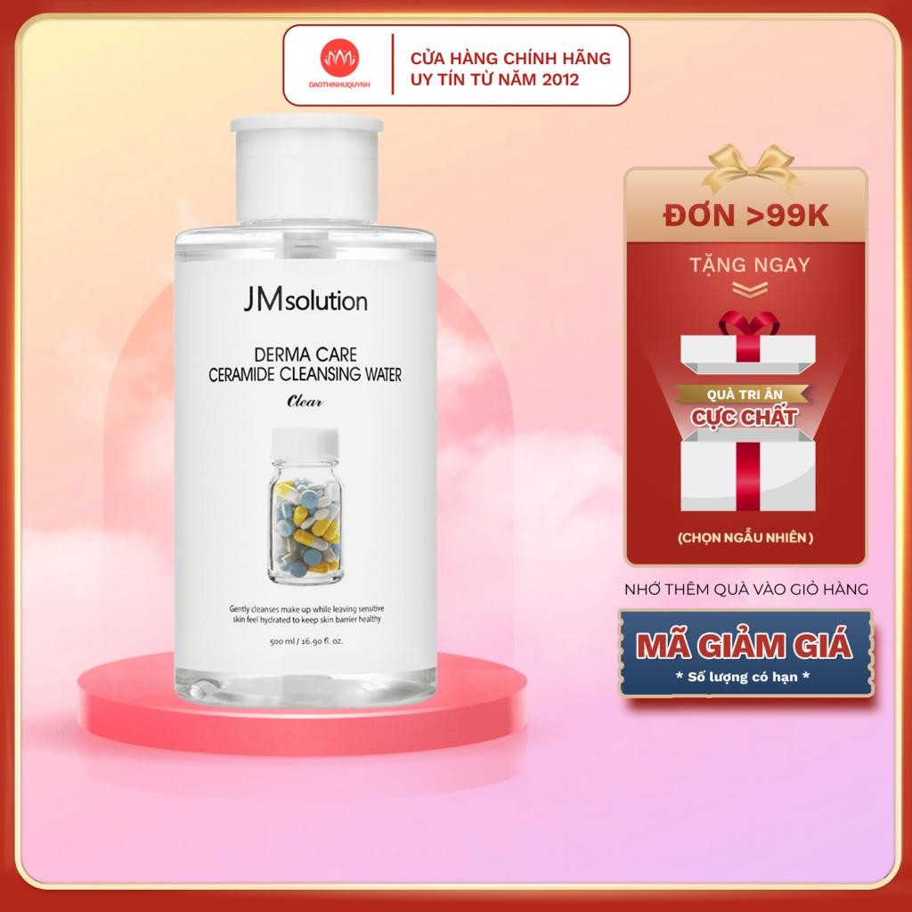 Nước tẩy trang JM Solution 500ml Ceramide Cleansing Water - nc tẩy trang JMsolution dành cho da khô