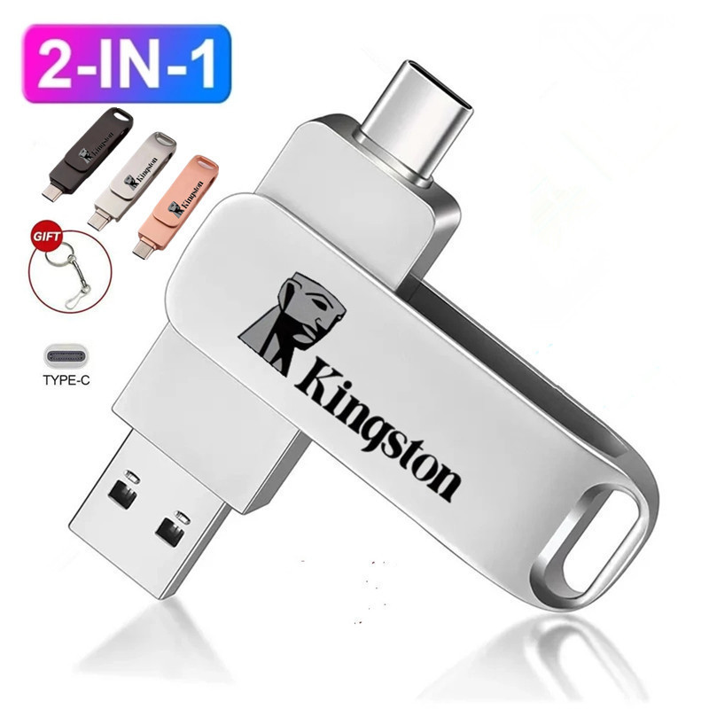Ổ đĩa Flash Super 2TB Kingston USB3.2 Máy tính điện thoại di động Đĩa U Type-C di động