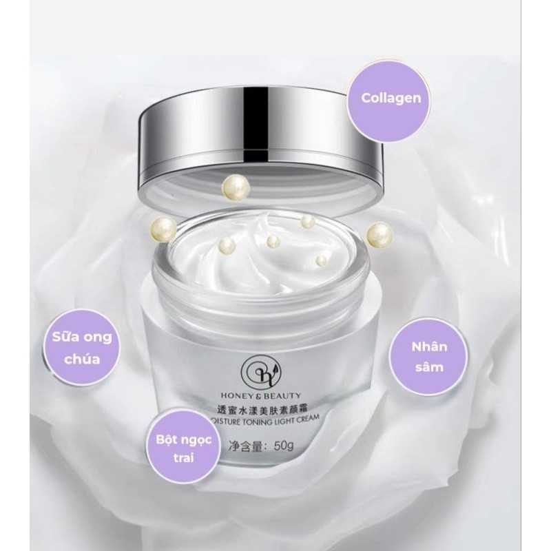 Kem Lười Honey & Beauty , Honey&Beauty kem dưỡng trắng mờ nám - hatastore