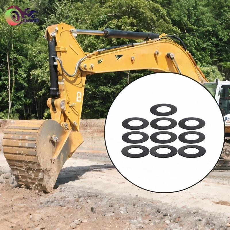 Dovewill 10 Miếng Xô Pin Shim Bộ Gioăng 40mm Thay Thế Cho Skid Steer Vòng đệm cho UE50 EC35 WB150 TB