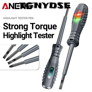 TGNYDSE Bút thử điện , Từ cảm ứng thông minh / Tua vít chéo, Dụng cụ thợ điện đa chức năng Zero Live Detector với đèn báo cảm biến điện áp gia đình