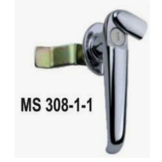 PHUKIENCNC Khóa tủ điện MS308-1-1 loại lớn dài 12cm- Khóa tay xoay lớn mạ chrome MS308-1-1 dài 12cm