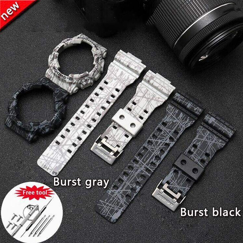 Dây đeo đồng hồ silicon có vỏ đồng hồ cho Casio G-SHOCK Nam GA-110 GA100 GA120 GA-140 GA150 GD-120 /