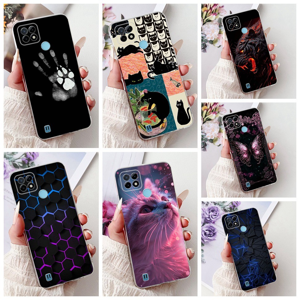 Dành Cho Realme C21 C21Y C25 C25Y Ốp Lưng Điện Thoại Thẩm Mỹ Cho Realme C25 Ốp Lưng C25Y Thoáng Mát 