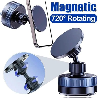 Giá đỡ điện thoại ô tô hút từ tính chân không Fonken 720° Giá đỡ hấp phụ xoay được cho ô tô Bàn làm việc nhà bếp