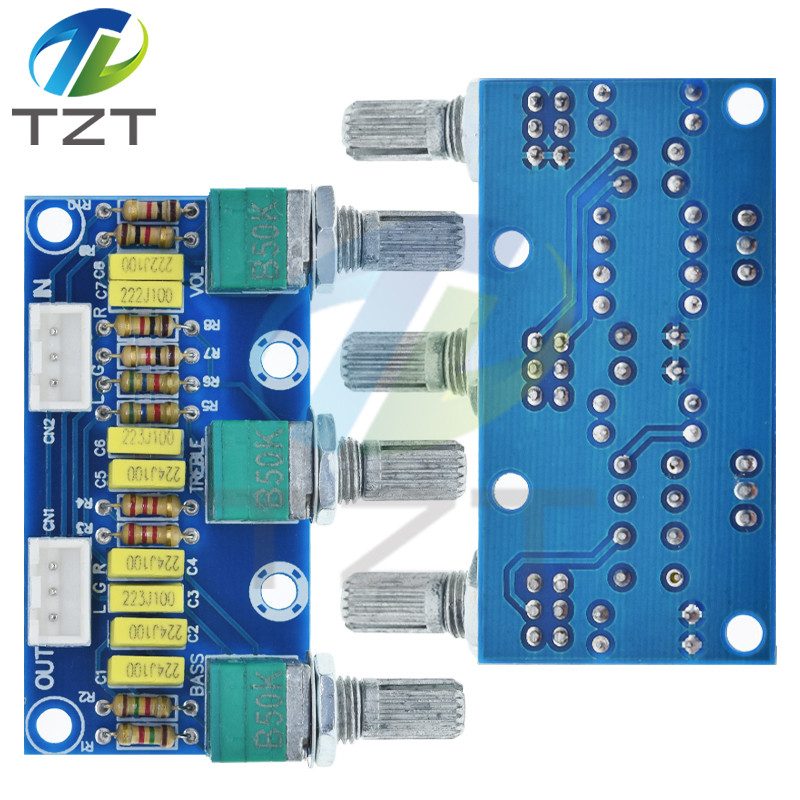 XH-M802 Bộ khuếch đại tông màu thụ động preamp Mô-đun công suất thấp Điều chỉnh âm thanh cao Điện tử