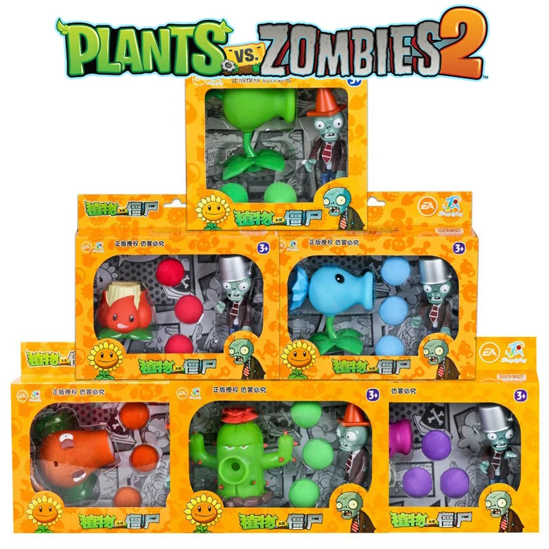Plants vs Zombies 2 Xương Rồng Peashooter Dừa Pháo Đồ Chơi Bộ Giao Hàng Ngẫu Nhiên Trò Chơi Nhân Vật