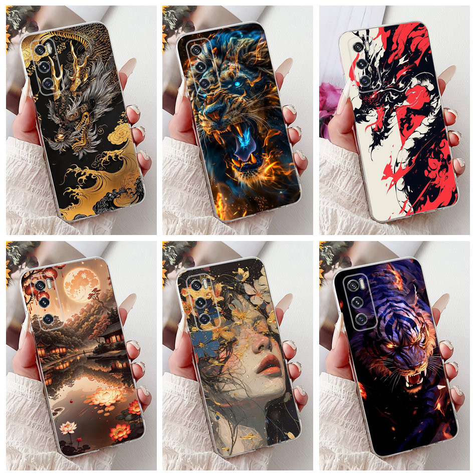 Dành Cho Vivo V20 SE V2022 V2023 / V20 V2024 V2025 Mới Cool Dragon Vỏ Điện Thoại Vivo V 20 V20SE Sil