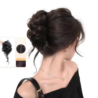 Tính Khí Tóc Giả Túi Maruko Đầu Tóc Giả Người Lười Hoa Bud Mô Phỏng Tăng Khối Lượng Tóc Móng Vuốt Kẹp Trong