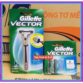 Dao cạo râu 2 lưỡi Gillette Vector/ lưỡi dao vector
