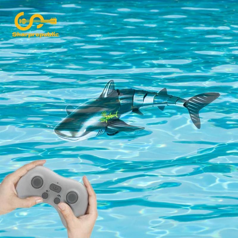Sharprepublic Control Shark Boat Toy RC Boat cho bể bơi 3 tuổi trở lên