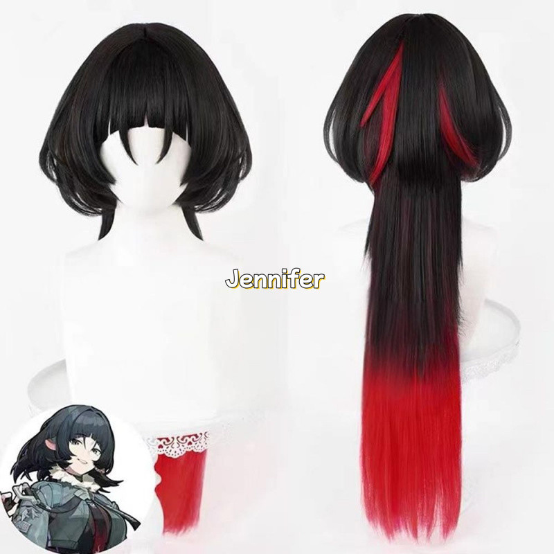 Anime Zenless Zone Zero Jane Doe Cosplay Wig 91cm Long Two tone Hair Wigs Heat Resistant Synthetic H