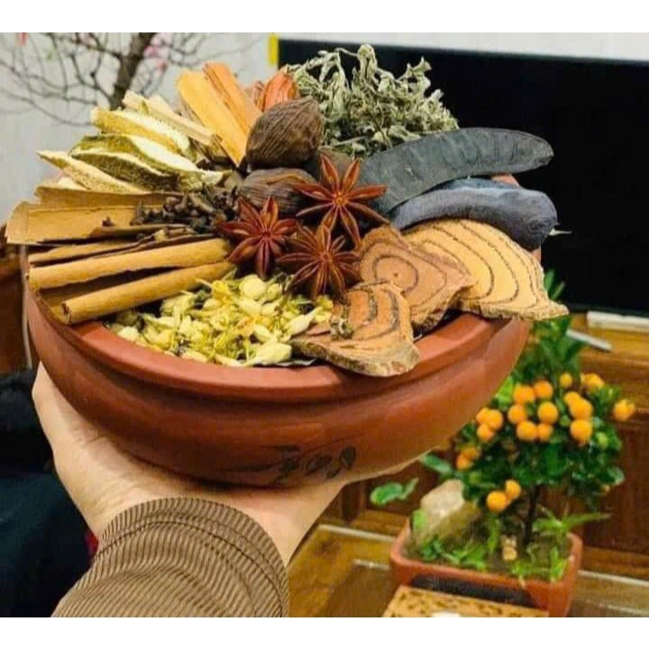 Thảo mộc xông nhà 12 vị tẩy uế làm sạch không khí xua đuổi côn trùng hương thơm tự nhiên XN