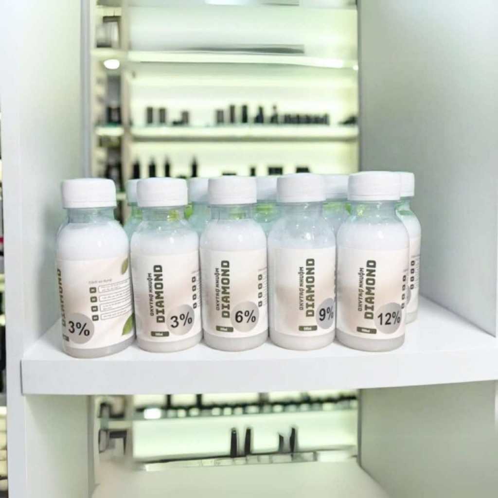Oxy trợ nhuộm tóc, tẩy tóc Diamond dung tích 100ml, oxy 3, oxy 6, oxy 9, oxy 12