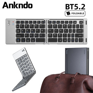 Bàn phím Bluetooth không dây có thể gập lại Bàn phím di động gấp có thể sạc lại cho PC Mac Điện thoại thông minh Windows iOS Android