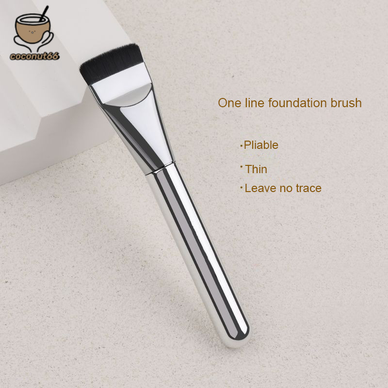 Cọ trang điểm nền một đường Cọ trang điểm nhẹ nhàng không tì vết Cọ trang điểm nền da trần đầu phẳng