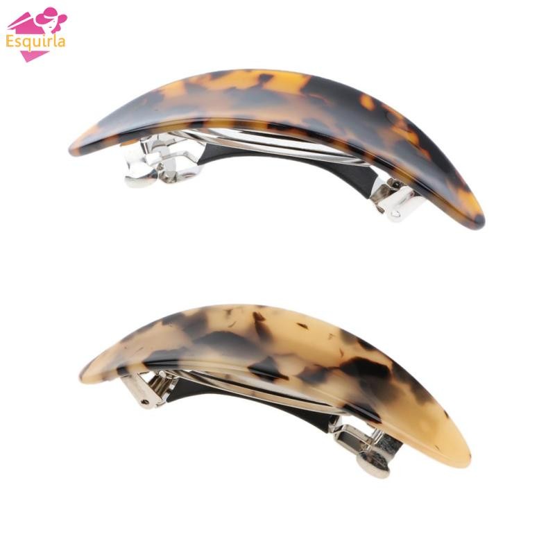 Kẹp tóc Acetate kiểu Pháp dành cho nữ Kẹp tóc Barrette cong -