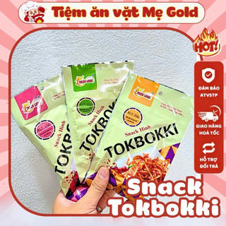 Snack Hình Tokbokki Chua Cay Vị Trẻ Em đồ ăn vặt tuổi thơ cổng trường, Tiệm Ăn Vặt Mẹ Gold