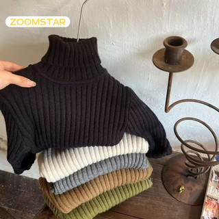 ZOOMSTAR đồ thu đông cho bé trai áo len bé trai áo thu đông bé trai chất lượng thời trang thoải mái 2024 NEW STYLE KMY24C03EL 49Z241206
